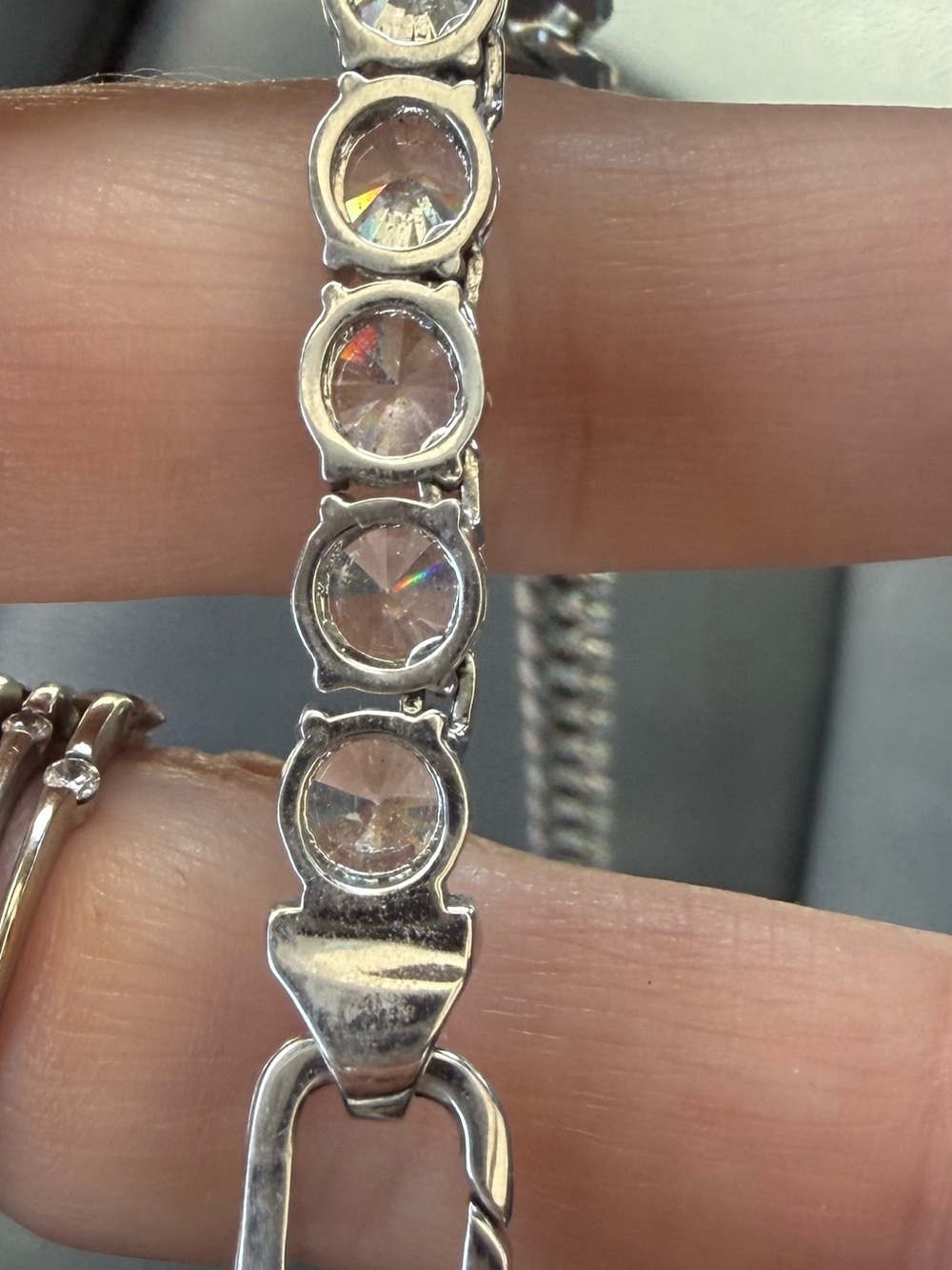 Melinda Maria Silver Julian loves diamonds necklace 18’ - Picture 4 of 4
